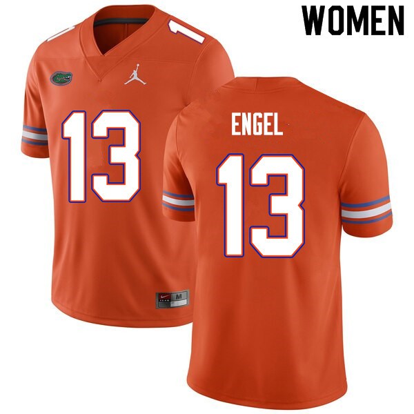 Women #13 Kyle Engel Florida Gators College Football Jerseys Orange